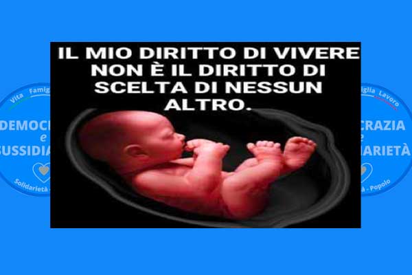 IL MIO DIRITTO DI VIVERE NON È IL DIRITTO DI SCELTA DI NESSUN ALTRO