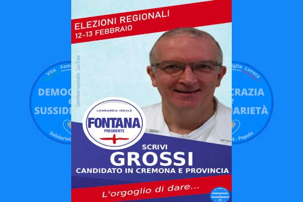 ELEZIONI REGIONALI LOMBARDE 2023LISTA LOMBARDIA IDEALECAMPAGNA LUCA GROSSI